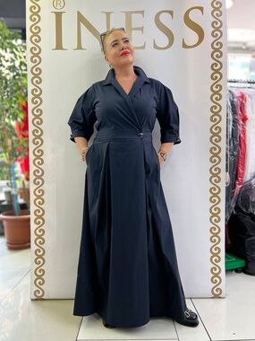 Elegant Black Wrap Maxi Dress